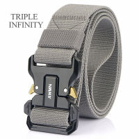 Elastic Men Belt Metal Buckle Outdoor Working Tactical Belt For Jeans Casual Stretch Overalls Male Waist Belt Sports Accessories