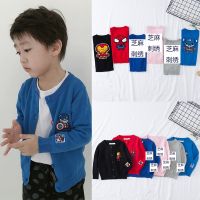 [COD] 22 new spring and autumn childrens sweater cardigan knitted jacquard cartoon round neck embroidery baby
