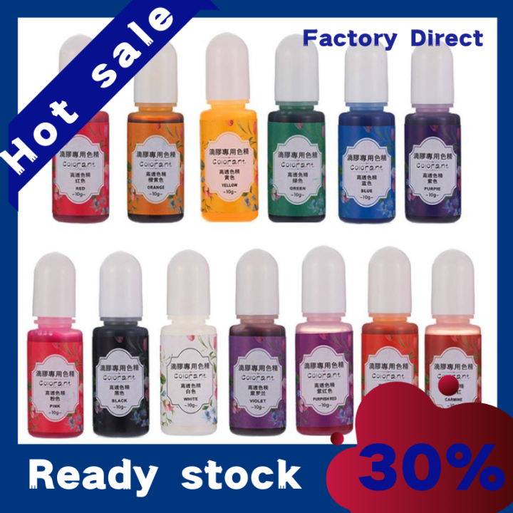 13 Colors Epoxy UV Resin Coloring Dye Liquid Epoxy Pigment Resin