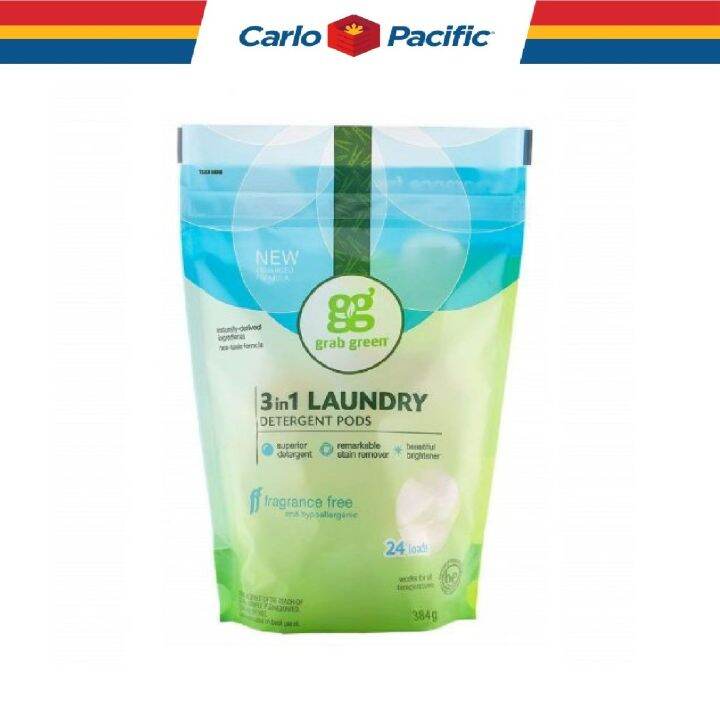 Grab Green 3 in 1 Fragrance Free Laundry Detergent Fragrance Free 24