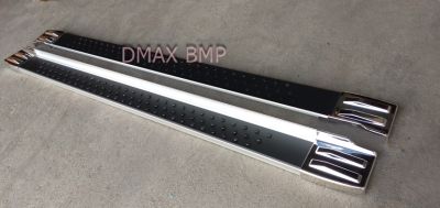 บันได DMAX BMP หัวชุบโครเมี่ยม/บันไดเสริมข้างรถดีแม็กแพลตตินั่ม/บันไดอลูมิเนียมพร้อมขาติดตั้ง