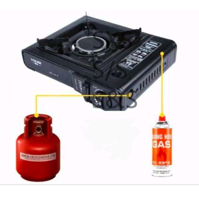 In stock 2 in 1 Indoor/Outdoor Portable butane Gas Stove Lazada PH