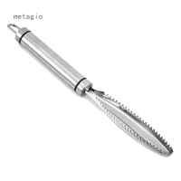 Metagio Fish Scaler Brush Remover With Stainless Steel Sawtooth Easily Remove Fish Scales Cleaning Brush Scraper Kitchen Tool