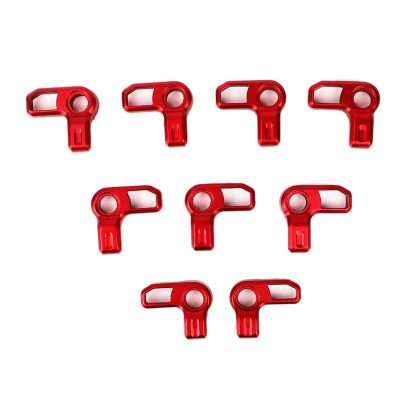 Hardtop Roof Removal Switch Handle Aluminum Panel Latch Lock for 2021 2022 Accessories 9PCS Red