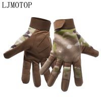 High Quality Motorcycle Gloves Full Finger Fiber Leather Outdoor Gloves For DUCATI Hypermotard 796 821 939 950 1100 ST4S 748 900