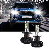 หลอดไฟหน้ารถยนต์ H4 Led 6000K สีขาวสําหรับ Toyota Hilux Revo 2015-2018 รับประกัน 12 เดือน