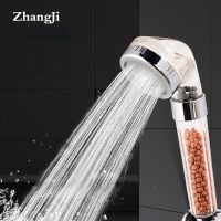 Zhangji SPA Therapy Shower Anion Balls Shower Head Water Saving Rainfall Handheld Shower Nozzle High Pressure ABS Bath