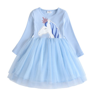 VIKITA Kids Girls Princess Dress Elegant Tutu Dress for Girls Toddlers Birthday Party Vestido Infantil Child Christmas Clothes