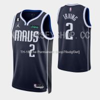 2023 Mens New Original NBA Dallas Mavericks 2 Kyrie Irving Heat-pressed Statement Edition Black Swingman Jersey