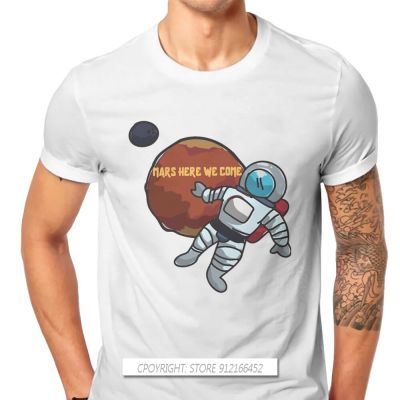 Mars Perseverance Rover Exploration O-Neck Tshirts Here We Come Man Personalize MenS T Shirt Hipster Tops 3Xl