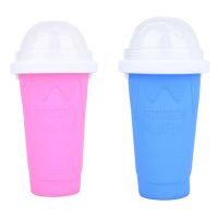 DIY Smoothie Cup Pinch Cups Frozen Magic Squeeze Cup Cooling Maker Cup Freeze Mug Milkshake Tools Protable Smoothie Mug