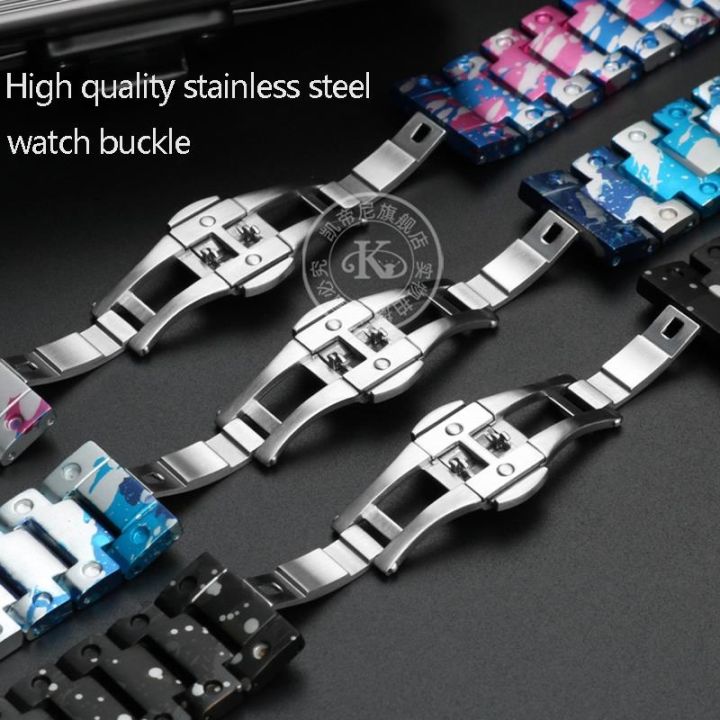 dw5600-gw-5600-refitted-titanium-aluminum-alloy-watchband-bezel-set-for-g-shock-casio-dw-5600-gw-b5600-สายนาฬิกาและตัวเรือน