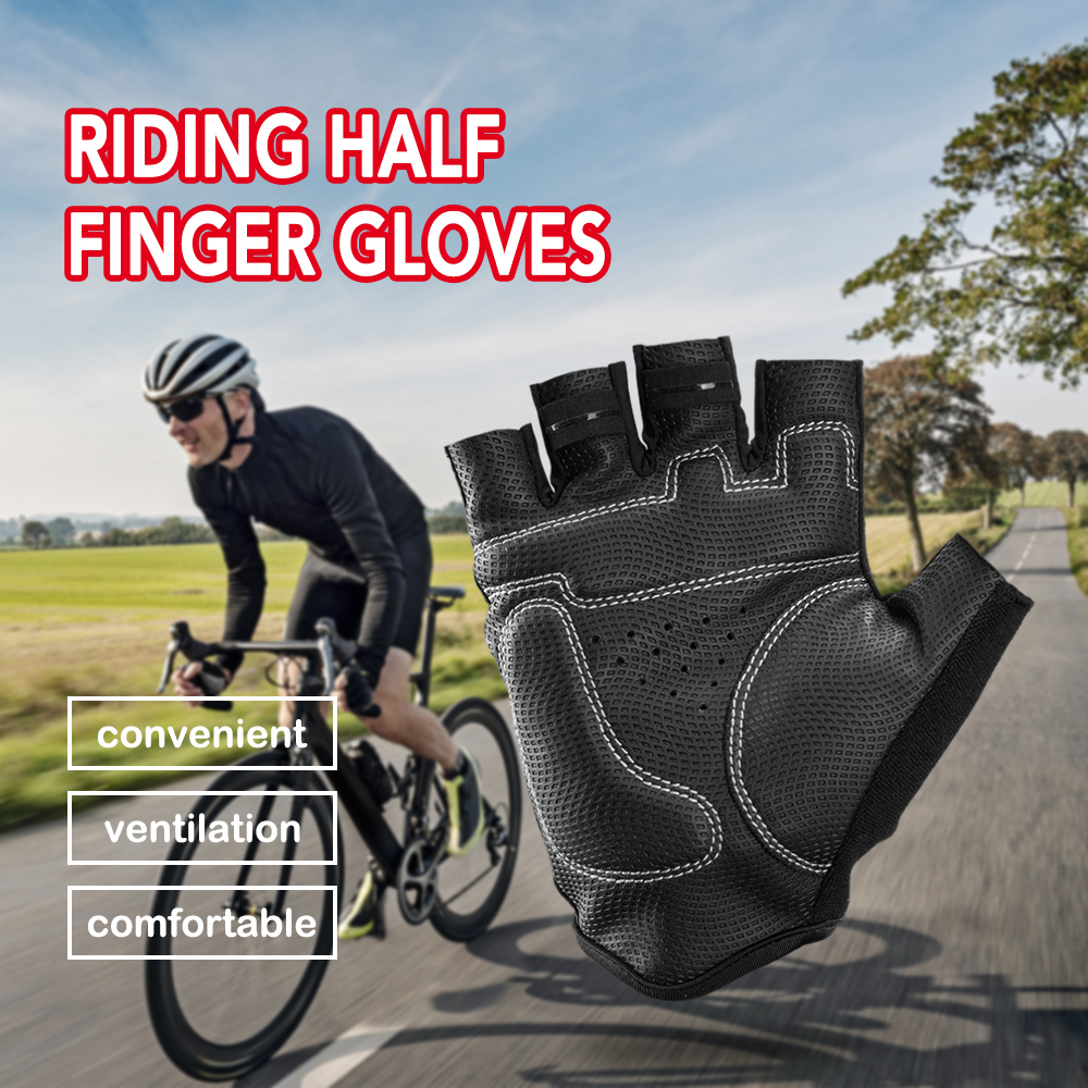 2pcs Half Finger Racing/Cycling/riding Gloves Bicycle MTB Bike Shock-absorption 