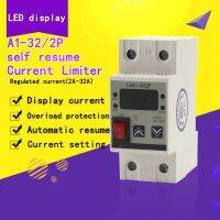 Electronic Load Limit Automatic Controller 2P 2a 32A Current Limiter 230VAC power Circuit protection