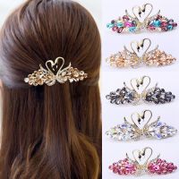 Exquisite Imitation Hair Clip Rhinestone Metal Hairpin Back Barrette Accessories Gifts