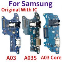 สำหรับ Samsung Galaxy A03 A035F/A03แกน A032F / A03s A037F ท่าเรือเชื่อมต่อเครื่องชาร์จ USB แผงสำหรับชาร์จสายเคเบิลยืดหยุ่นไมโครบอร์ด