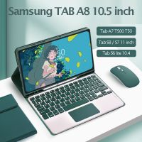 Free Mouse Wireless Keyboard for Samsung Galaxy Tab S8 X700 X706 S7 11 inch Cover S6 Lite 10.4 Tab A7 A8 Case with Keyboard