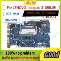 【YD】 NM-D031.For ideapad 3-14IIL05/IDEAPAD 3-15IIL05 Laptop Motherboard with CPU I3 1005G1/I5-1035G1 RAM test work