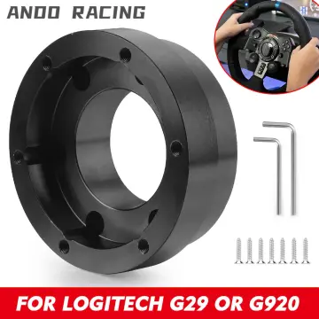For Logitech G29 G920 G923 13 Inch Steering Wheel Adapter Plate 70mm Pcd  Racing Car Game Modification (Silver)