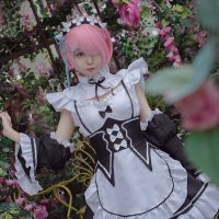 YONGYIX โบว์ปาร์ตี้ Kara Hajimeru Ram Isekai Seikatsu Rem ชุดแม่บ้าน Re: Zero Cosplay Tuxedo ชุดคอสเพลย์อนิเมะฮาโลวีน