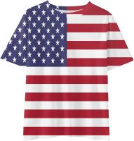 Outfits Short Shirt Kids Toddler Children Unisex Spring Summer Active Fashion Daily Daily Indoor Outdoor Print Short Sleeve Tops American Independence Day Tshirt Clothing Shirts (Red, 6-7 Years)