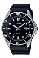 นาฬิกาข้อมือ Casio รุ่น MDV-107-1A1 นาฬิกา นาฬิกาผู้ชาย สีดำ สายสแตนเลส อนาล็อค กันน้ำ ของแท้ 100% ประกันศูนย์เซนทรัล 1 ปี