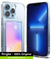 Ringke Fusion Card เข้ากันได้กับ 13 Pro Case (2023) เคสกันกระแทกใสพร้อมที่เก็บบัตรในตัวพร้อมสายรัดข้อมือJH