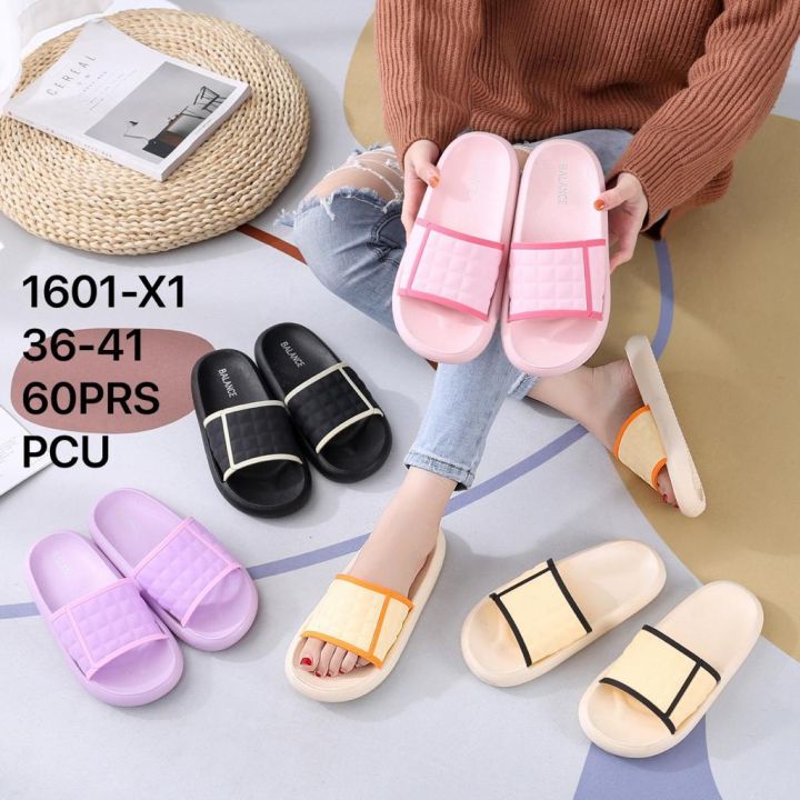 SANDAL JELLY SLOP WANITA DEWASA IMPORT MERK BALANCE 1601 x1