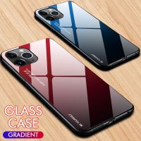 For iPhone 12 14 11 Pro Max Case Gradient Tempered Glass Case For iPhone X XR XS Max 7 8 6s 7Plus 8Plus 13 Pro Max 12 Mini Cover Phone Cases