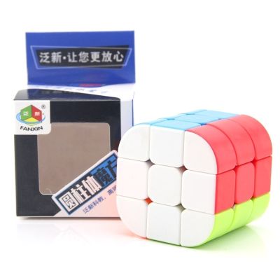 FanXin 3x3x3 Cylinder Magic Cube Column Professional Speed Puzzle Twisty Brain Antistress Educational Toys For Children Brain Teasers