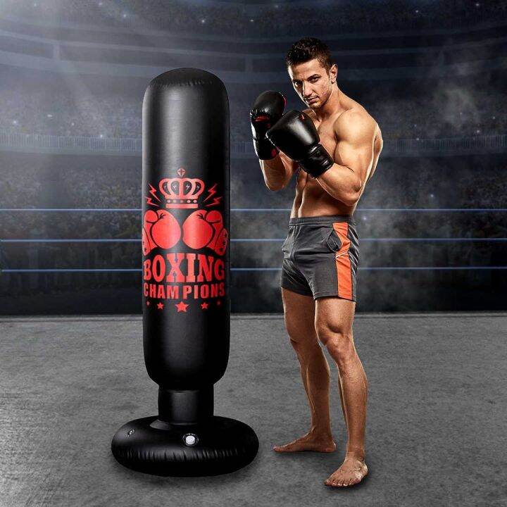 inflatable-boxing-bag-punching-fitness-exercise-training-boxing-sack-pvc-thicken-boxing-pillar-tumbler-standing-sandbag-160cm