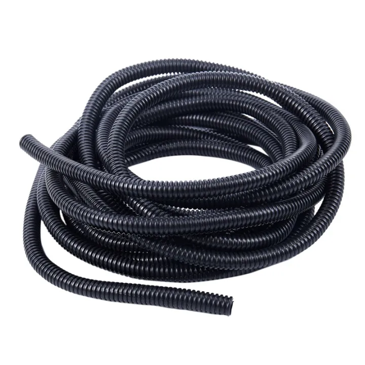 20 Ft Split Wire Loom Conduit Polyethylene Tubing Black Color Sleeve ...