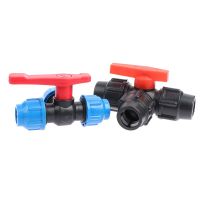 1Pc 20/25/32mm Pvc Ball Valves Plastic Water Pipe Quick Valve PE Tube 3-Way Fast Connectors Irrigation Accessories Valves