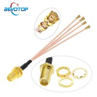 1PCS 1 SMA to 4 IPX Splitter Cable 4 x U.fl Ipx IPEX1 Female to 1 x SMA Female RG178 Cable WIFI Antenna Extension Jumper Pigtail