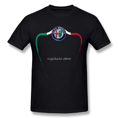 Summer Leisure Alfa Romeo T Shirt Round Collar Male Design Short-Sleeved Large Size XS-4XL-5XL-6XL