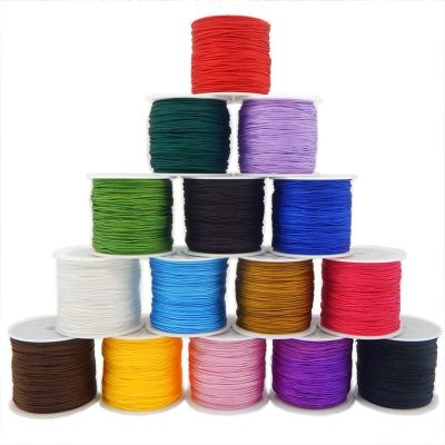 【cw】 17 Colors 55m Cord Thread Chinese Knot Macrame Braided String Tassels Beading Shamballa ！
