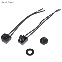 ?Best Buyle 2pcs 12V ปุ่มกดกันน้ำเปิด-ปิดด้วย4 "สายนำสีดำ