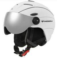 MOON Snow Ski Helmet with Glasses, Size 53-63cm