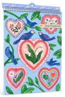 eeBoo Hearts &amp; Birds Sketchbook สมุดสเก็ตซ์ภาพลายนกและหัวใจ