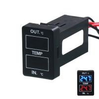 Car internal/external temperature display dual temperature sensors use for TOYOTACamryCorollaYarisRAV4ReizLand Cruiser