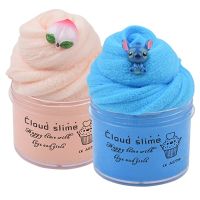 2Pack 70-180ml Cloud Slime Kit Peach Slime Charm Scented DIY Girls Boys Antistress Toy Slimes For Kids Party Favor Polymer Clay