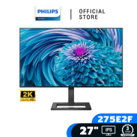 Philips 27" 75Hz 1ms 2K QHD LCD 2560 x 1440 monitor รุ่น [275E2F] (จอมอนิเตอร์)