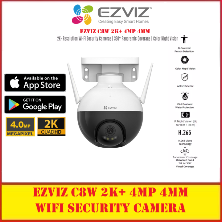 EZVIZ C8W Pro 2K - Câmera Wi-Fi Pan/Tilt