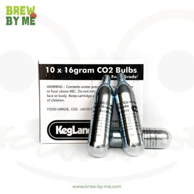 หลอด CO2 ขนาด 16 กรัม (10 หลอด) Food Grade สำหรับทำน้ำโซดา เบียร์ | CO2 Cartridge หลอดคาร์บอนไดออกไซด์