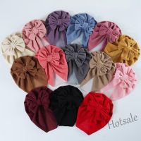 【hot sale】ↂ▤№ C05 1Pc Solid Color Baby Headband Hat Faux Cashmere Messy Bow Turban Infant Boy Girl Headwear