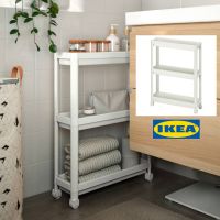 ( PRO+++ ) โปรแน่น.. IKEA รถเข็น, สีขาว 54 x 18 x 71 ซม. ชั้นวางของ ชั้นวางของมีล้อ เคลื่อนย้ายได้ ขนาดกะทัดรัด ราคาสุดคุ้ม ชั้น วาง ของ ชั้นวางของ ไม้ ชั้นวางของ ผนัง ชั้นวางของมินิ