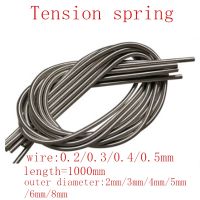 1pc wire 0.2mm 0.3mm 0.4mm 0.5mm 0.6mm 1 meter Stainless Steel Tension Spring Extension Spring Out Dia 2mm/3mm/4mm/5mm/6mm/8mm