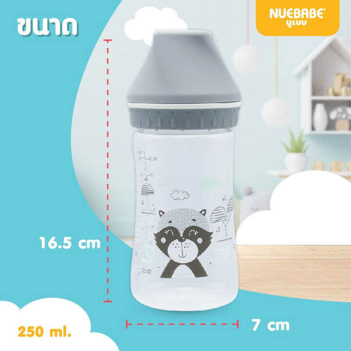 nuebabe-ขวดนมกว้าง-buddy-babe-8oz-แพ็คคู่