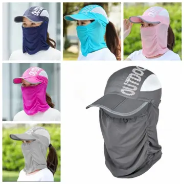 Neck Protection Sunshade Hat Removable Face Shield Cap Cycling Sun