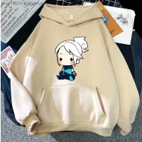 Valorant Hoodie Anime Kaus Jett Atasan Gambar Cetak Kartun Lucu Pakaian Olahraga Longgar Wanita Pullover Siswa Uniseks Pria Size Xxs-4Xl